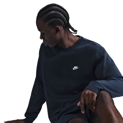 Nike Mens Club Fleece Crewneck - Obsidian by Denim Exchange