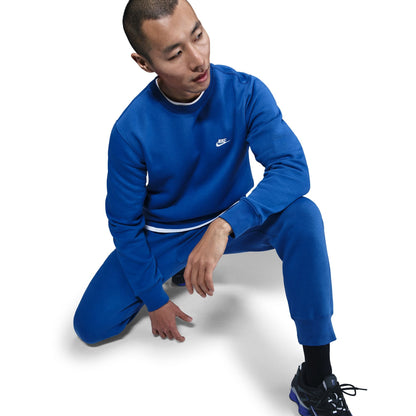 Nike Mens Club Fleece Crewneck - Game Royal by Denim Exchange