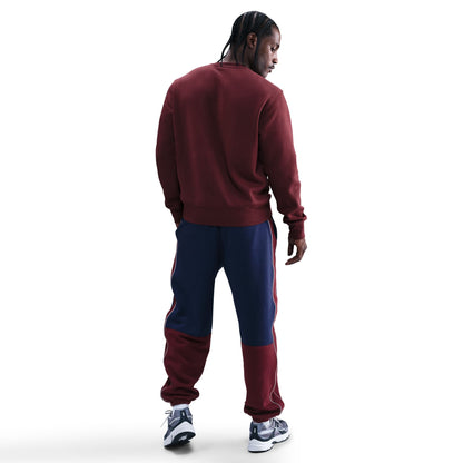 Nike Mens Club Fleece Crewneck - Dark Team Red by Denim Exchange