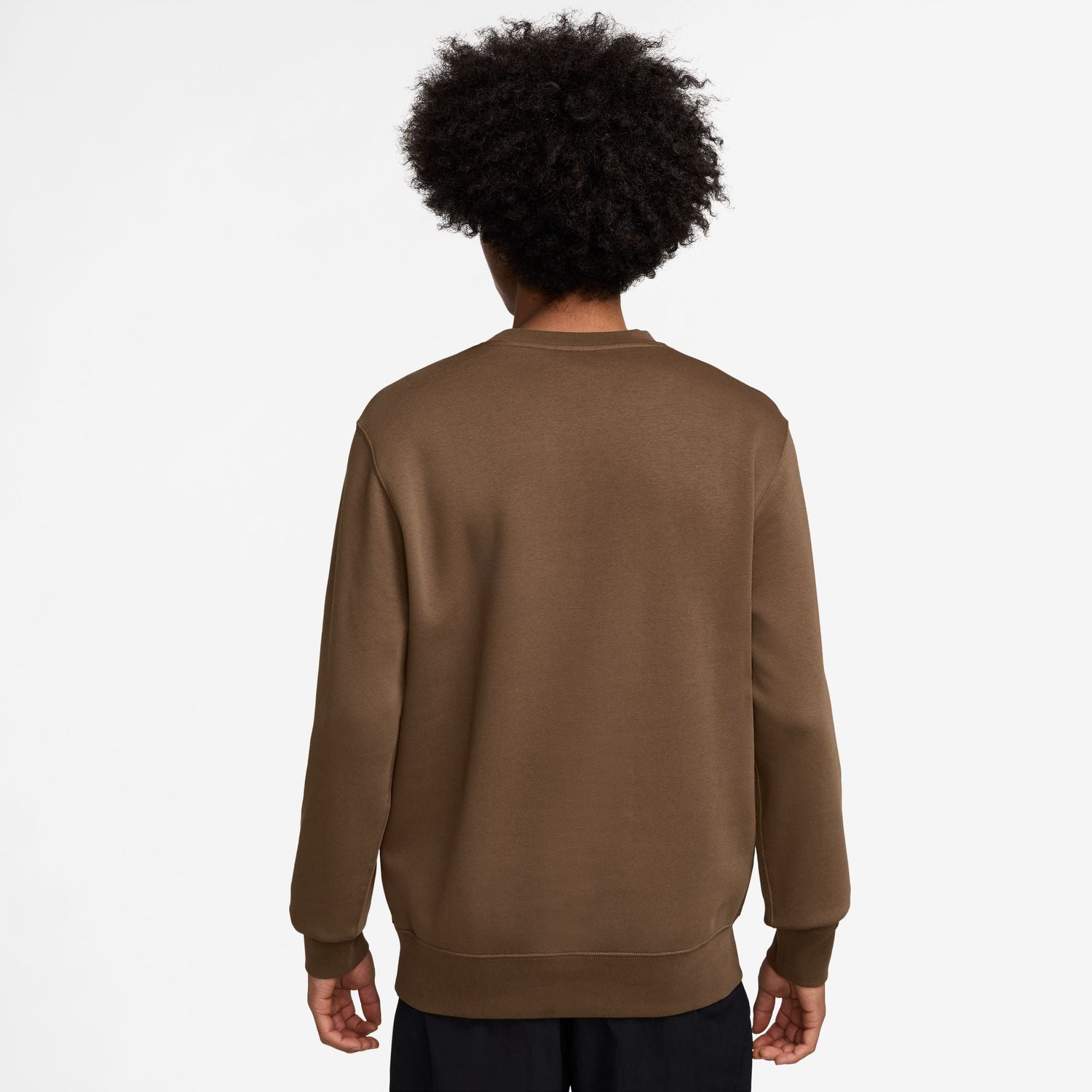 Nike Mens Club Crewneck - Mosswood Brown by Denim Exchange