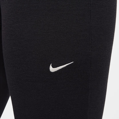 Nike Womens Sportswear Chill Knit Flared Leggings - Black by Denim Exchange