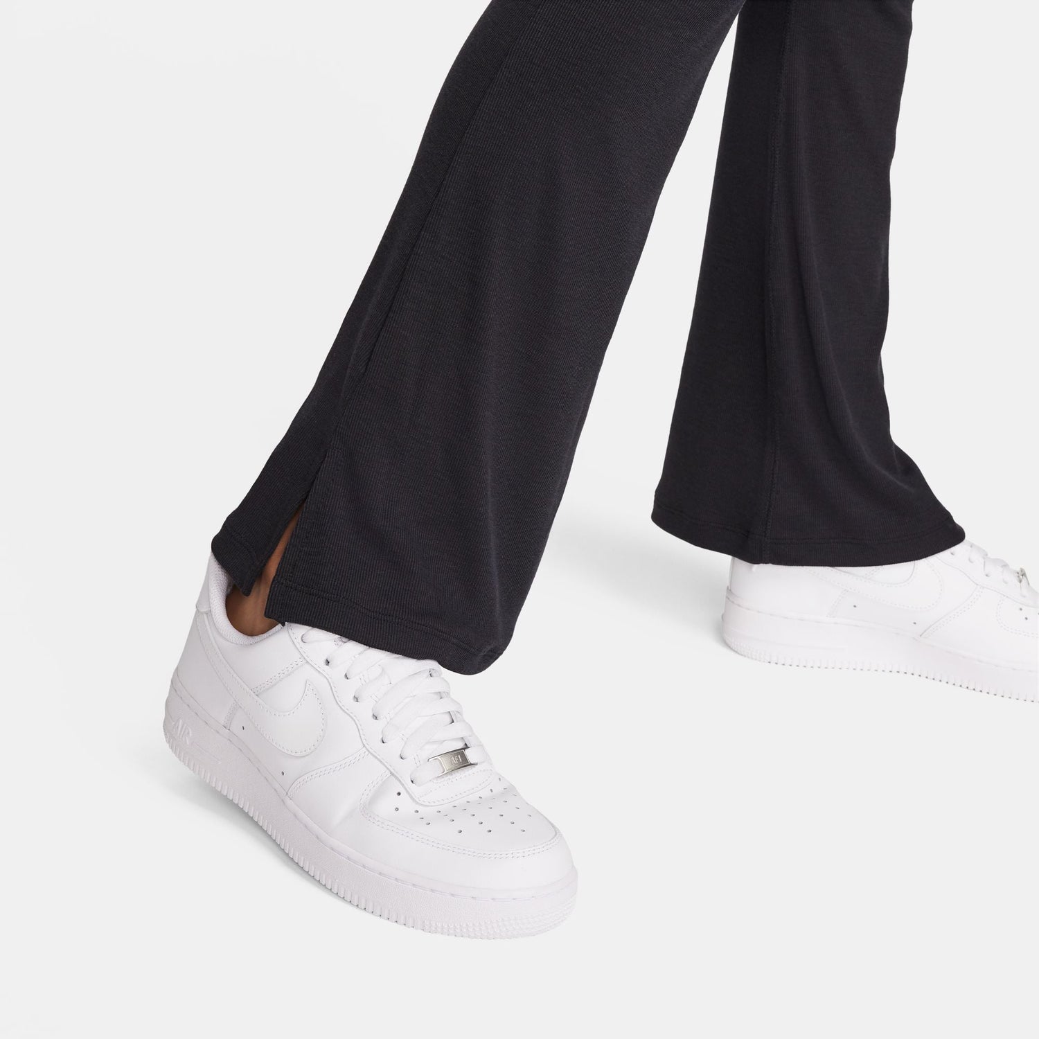 Nike Womens Sportswear Chill Knit Flared Leggings - Black by Denim Exchange
