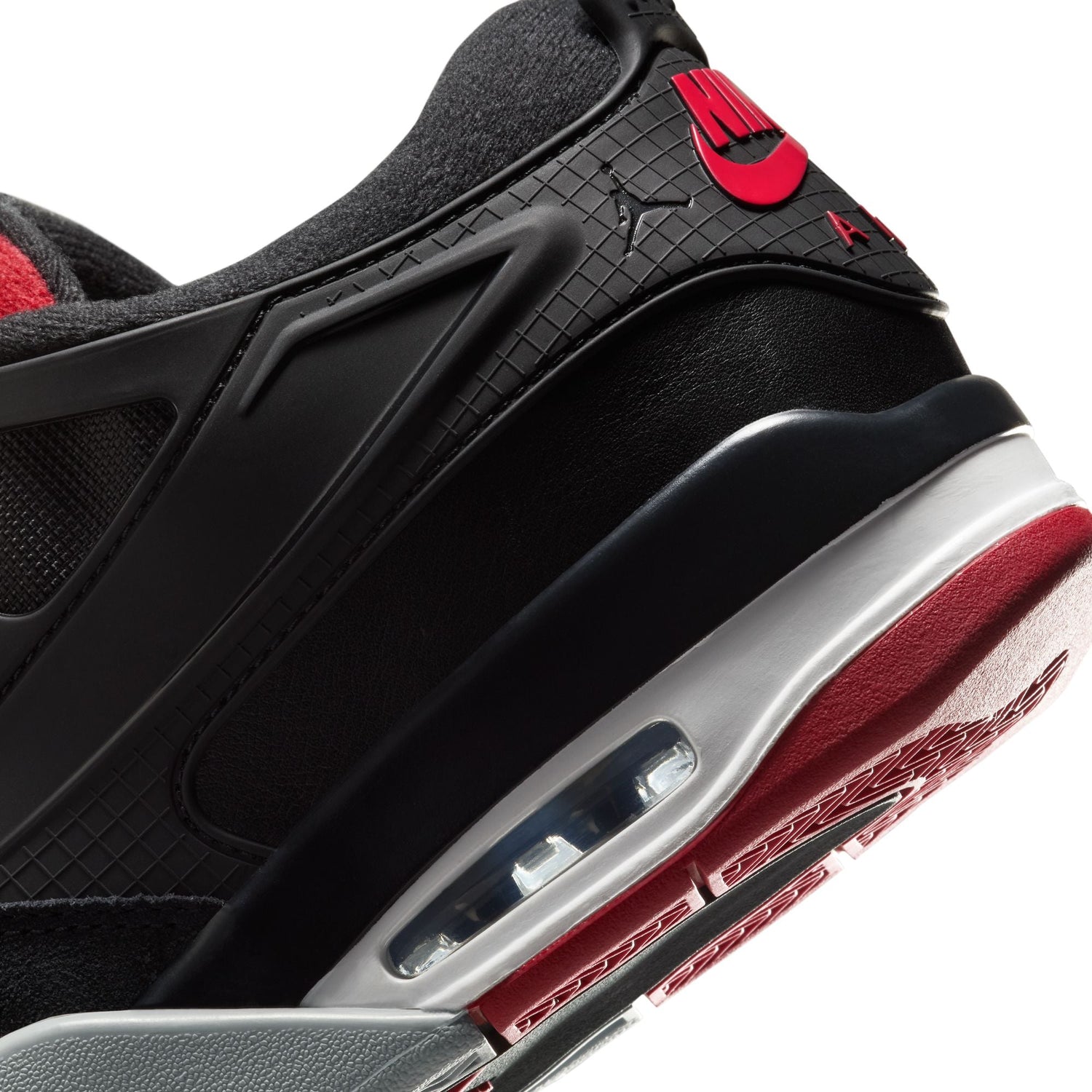 Air Jordan Mens 4 RM - Black/Varsity Red by Denim Exchange