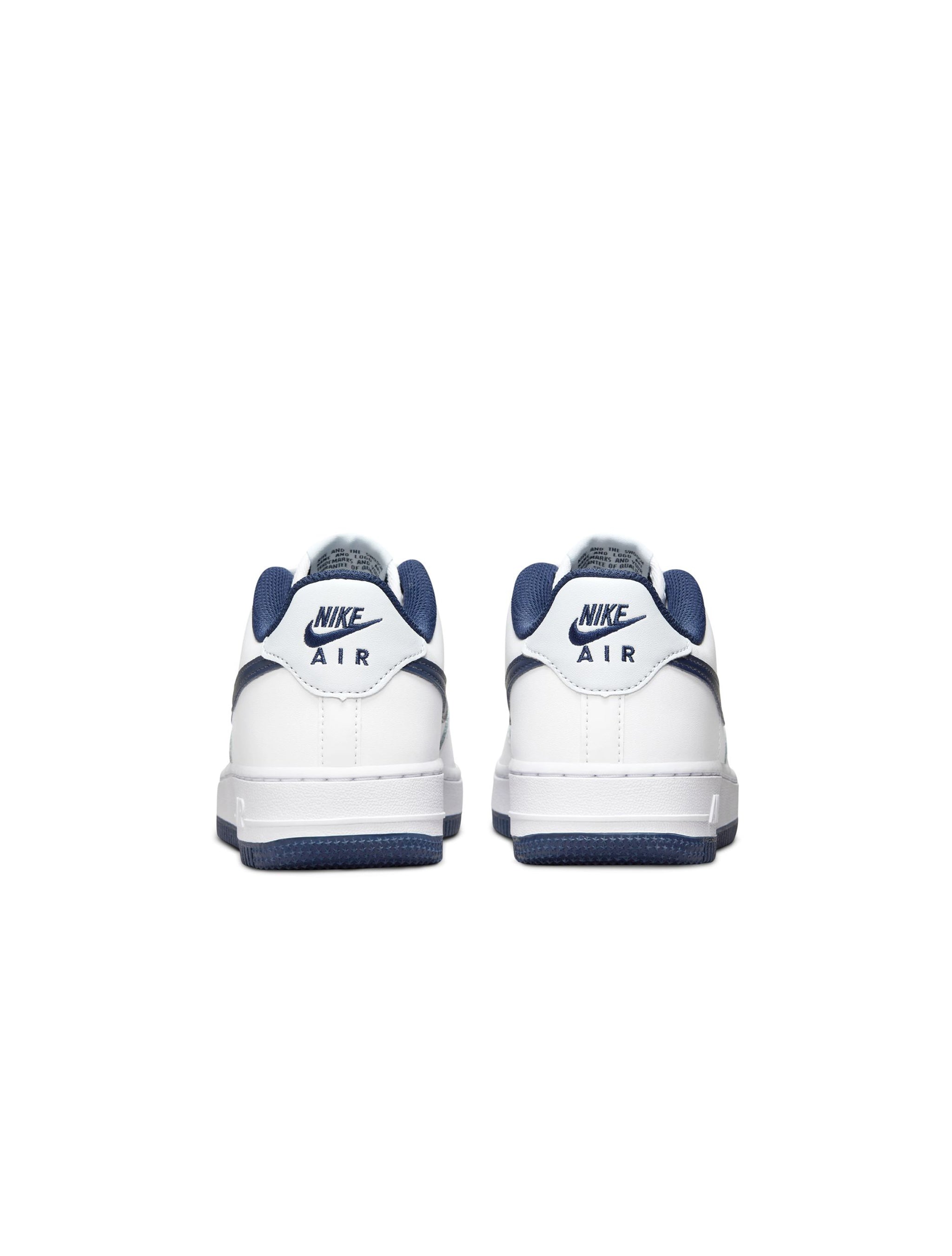 Nike Big Kids Air Force 1 - White Midnight Navy by Denim Exchange