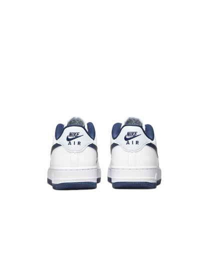 Nike Big Kids Air Force 1 - White Midnight Navy by Denim Exchange