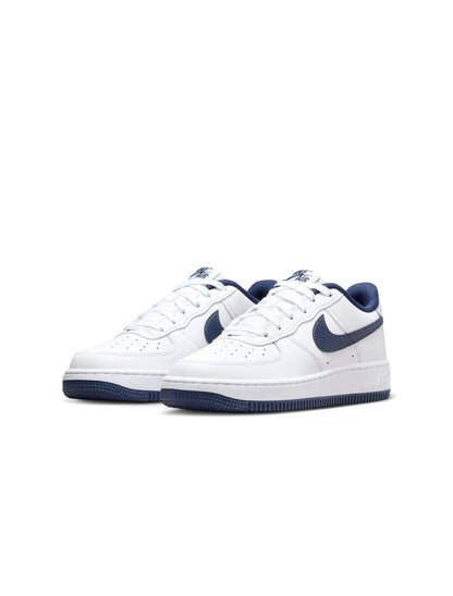 Nike Big Kids Air Force 1 - White Midnight Navy by Denim Exchange