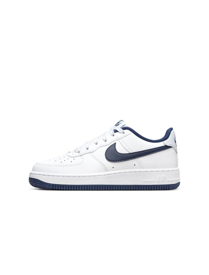 Nike Big Kids Air Force 1 - White Midnight Navy by Denim Exchange