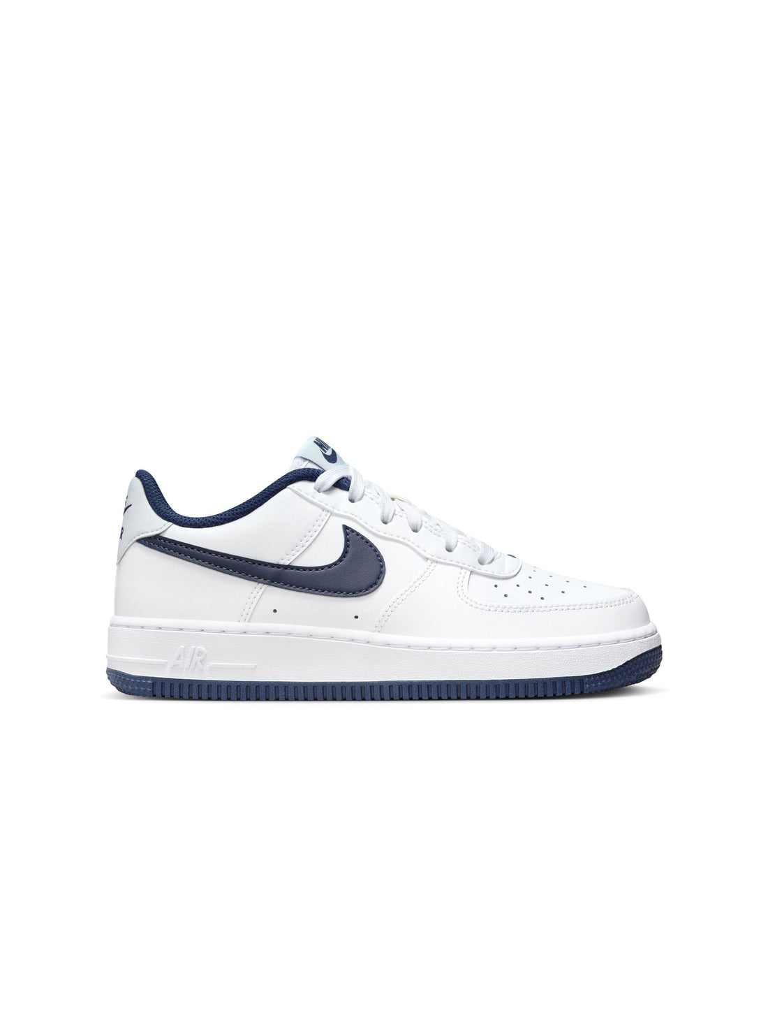 Nike Big Kids Air Force 1 - White Midnight Navy by Denim Exchange
