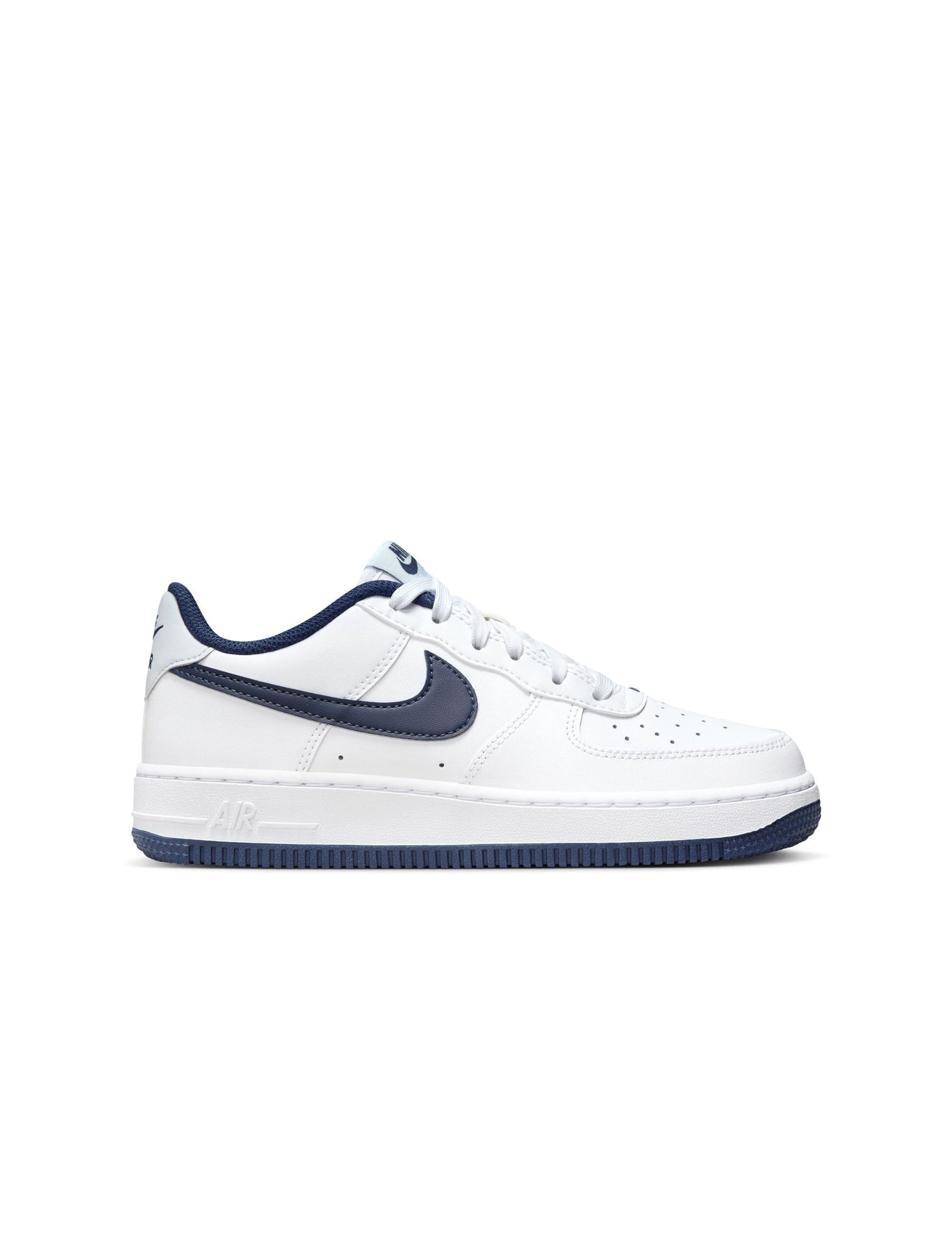 Nike Big Kids Air Force 1 - White Midnight Navy by Denim Exchange