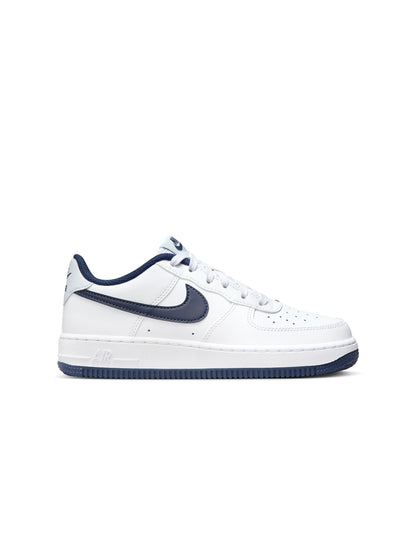 Nike Big Kids Air Force 1 - White Midnight Navy by Denim Exchange