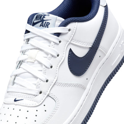 Nike Big Kids Air Force 1 - White Midnight Navy by Denim Exchange