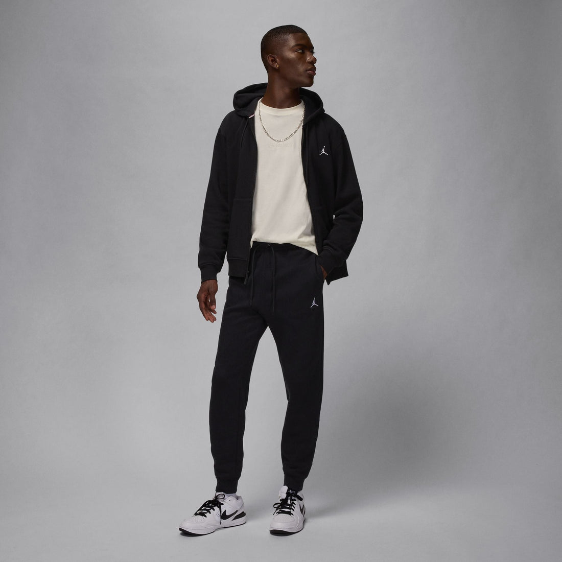 Air Jordan Mens Jordan Brooklyn Fleece Joggers - Black by Denim Exchange