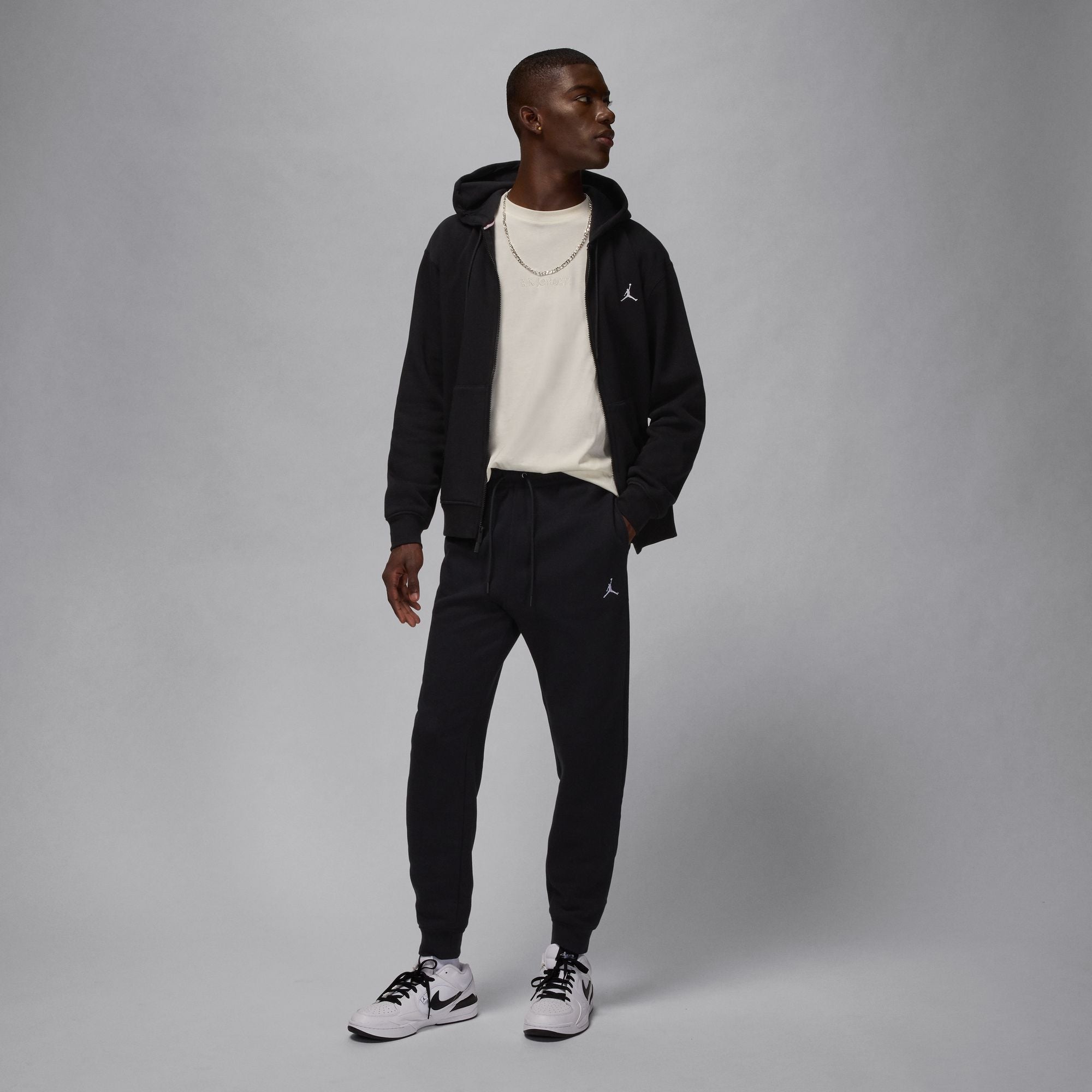 Air Jordan Mens Jordan Brooklyn Fleece Joggers - Black by Denim Exchange