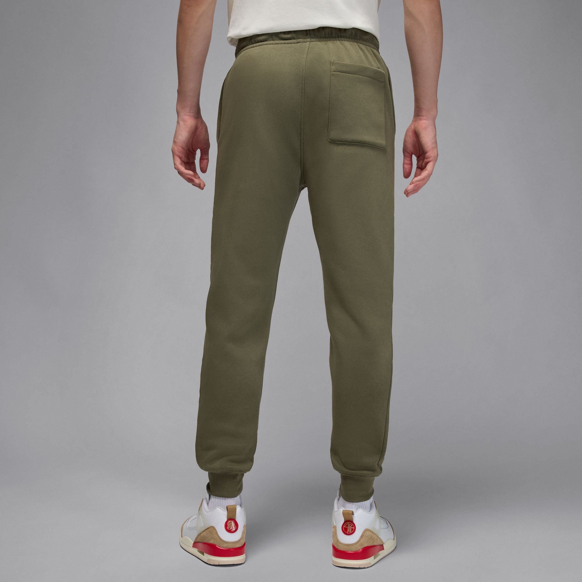 Air Jordan Mens Brooklyn Fleece Joggers - Medium Olive by Denim Exchange