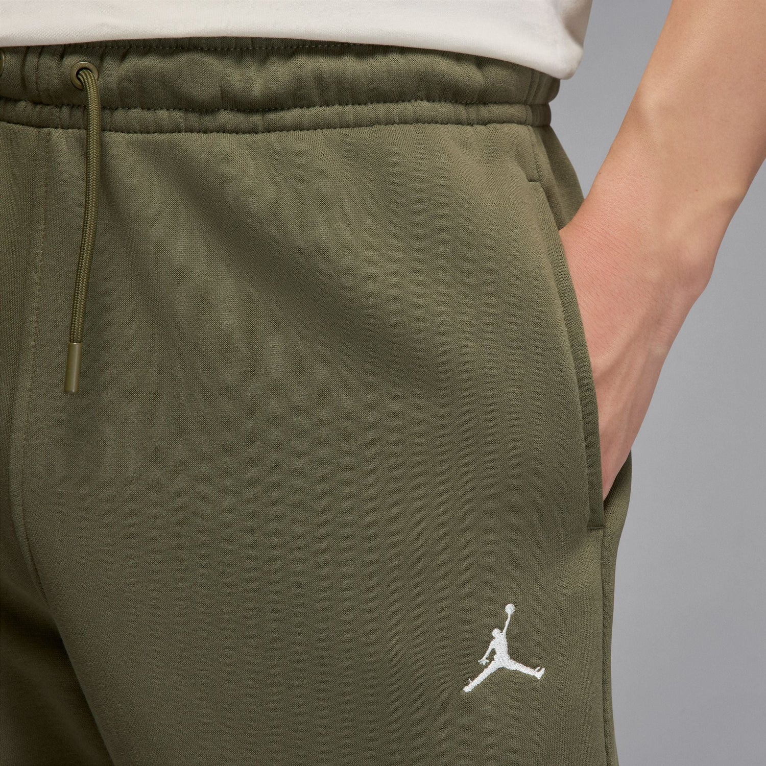 Air Jordan Mens Brooklyn Fleece Joggers - Medium Olive by Denim Exchange