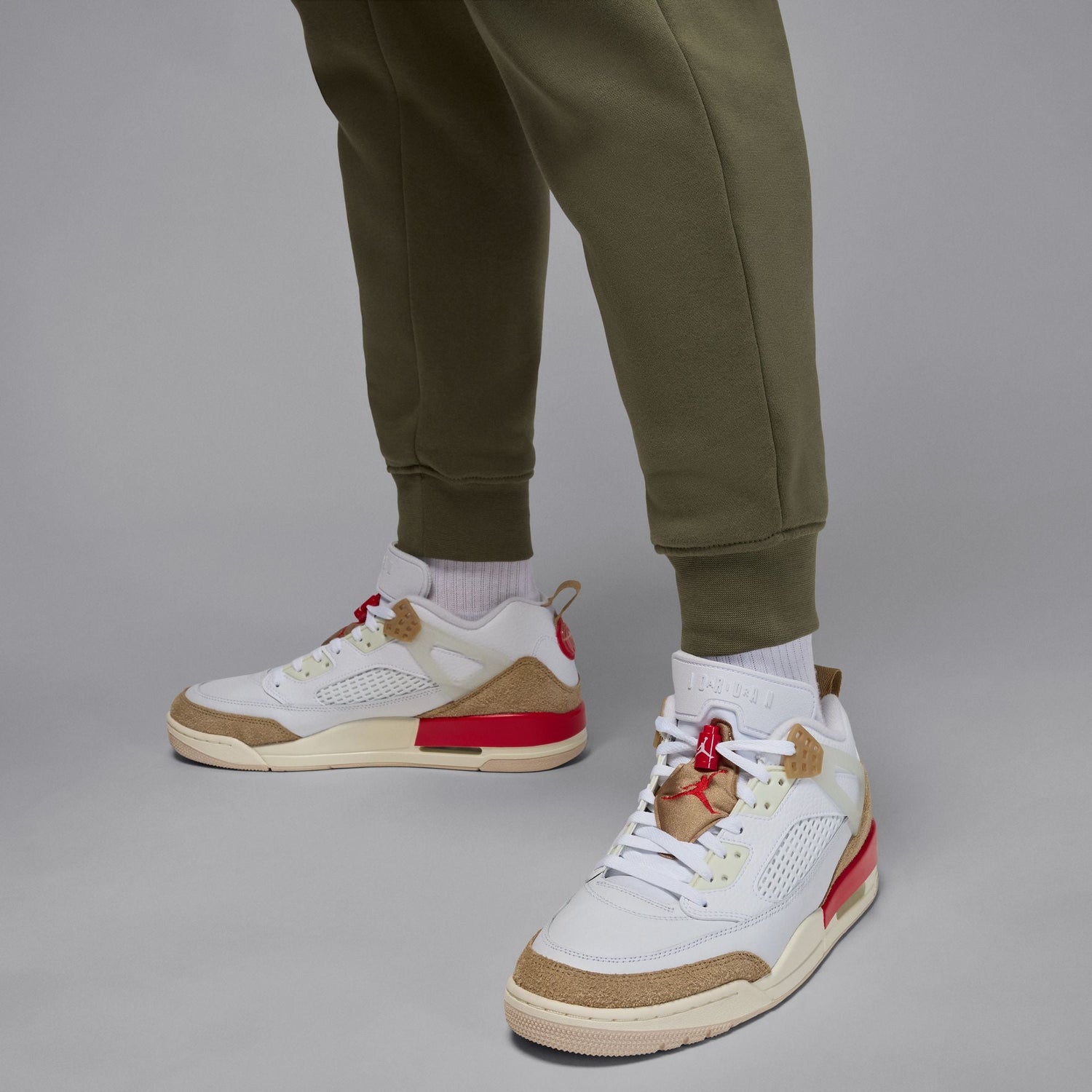 Air Jordan Mens Brooklyn Fleece Joggers - Medium Olive by Denim Exchange