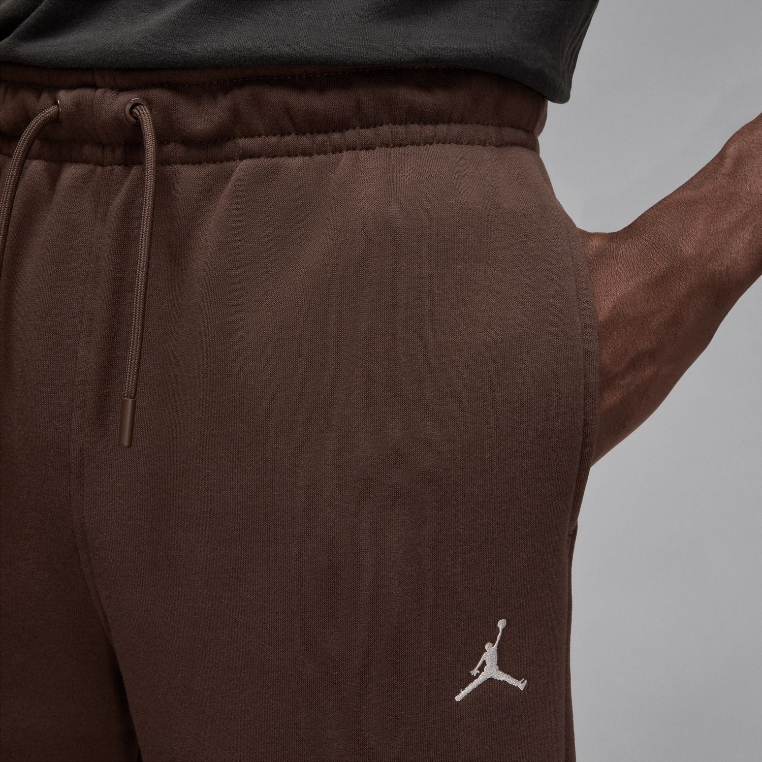 Air Jordan Mens Jordan Brooklyn Fleece Joggers - Brown by Denim Exchange
