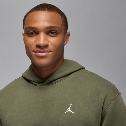 Air Jordan Mens Brooklyn Fleece Pullover Hoodie - Medium Olive by Denim Exchange
