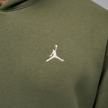 Air Jordan Mens Brooklyn Fleece Pullover Hoodie - Medium Olive by Denim Exchange