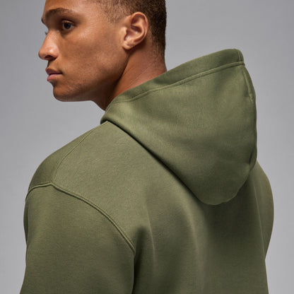 Air Jordan Mens Brooklyn Fleece Pullover Hoodie - Medium Olive by Denim Exchange