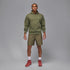 Air Jordan Mens Brooklyn Fleece Pullover Hoodie - Medium Olive by Denim Exchange