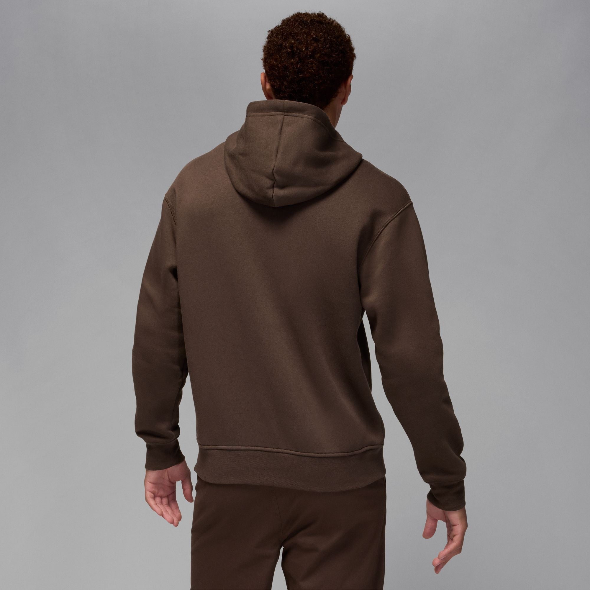 Air Jordan Mens Brooklyn Fleece Pullover Hoodie - Brown by Denim Exchange