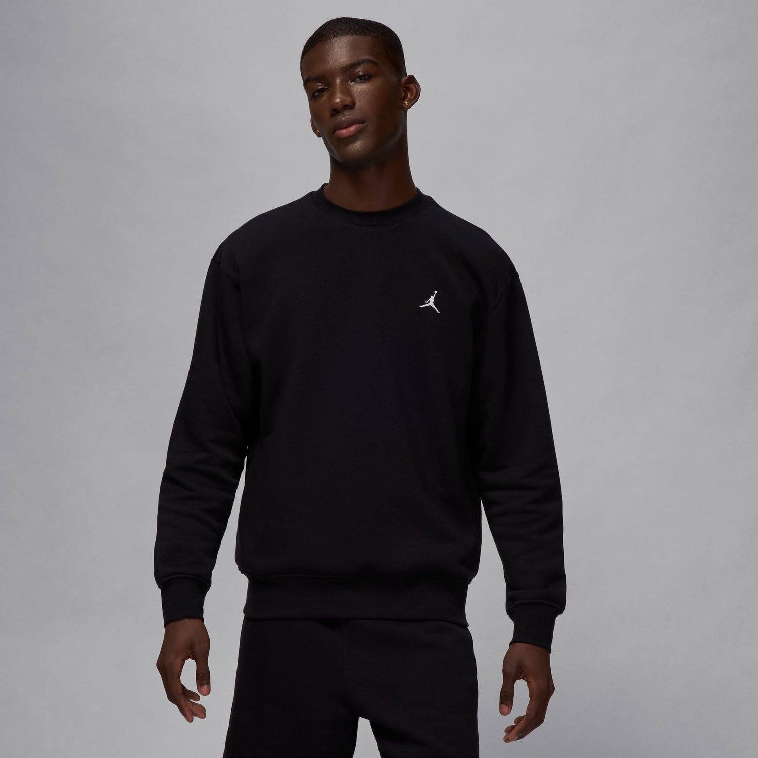 Air Jordan Brooklyn Fleece Crewneck - Black/White by Denim Exchange