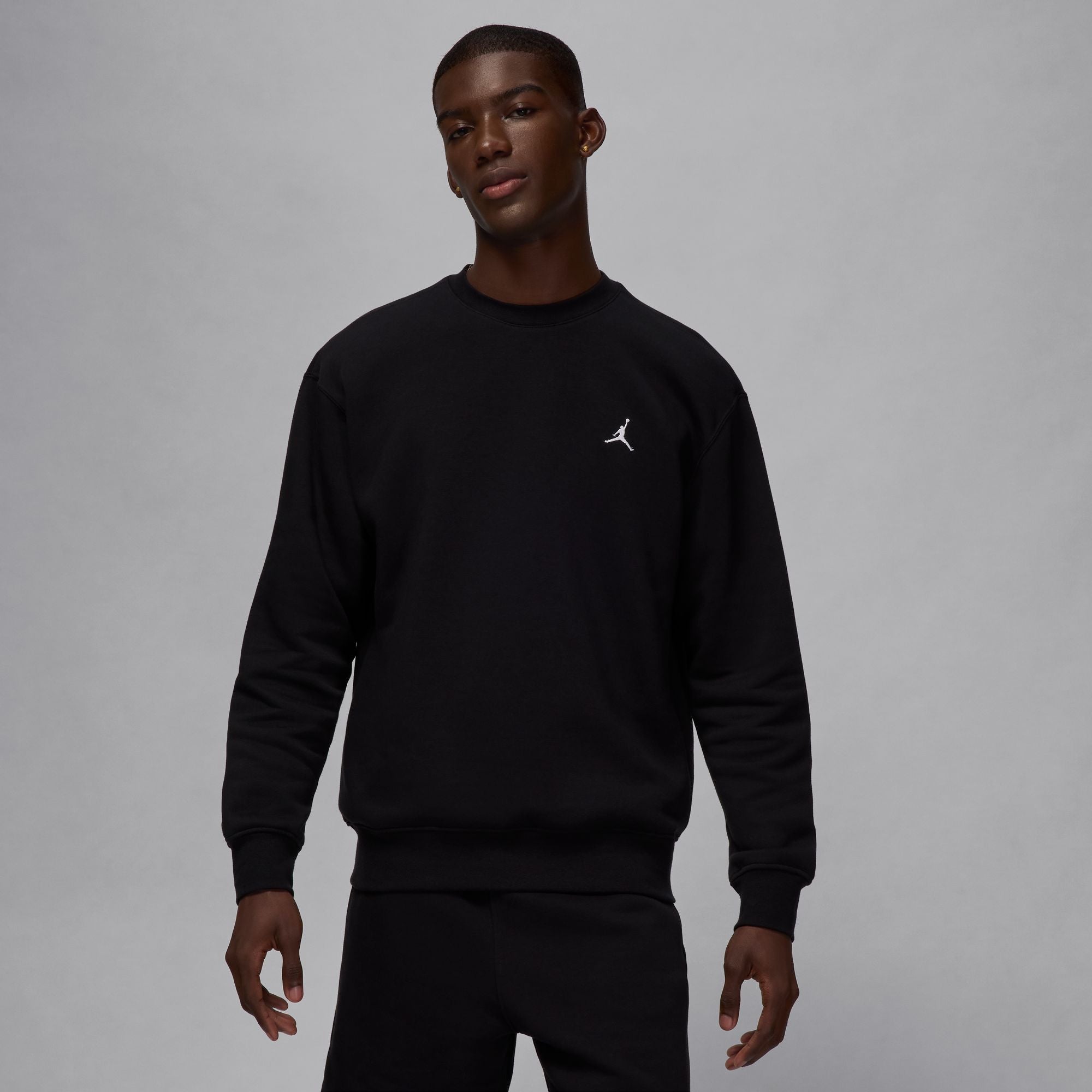 Air Jordan Brooklyn Fleece Crewneck - Black/White by Denim Exchange