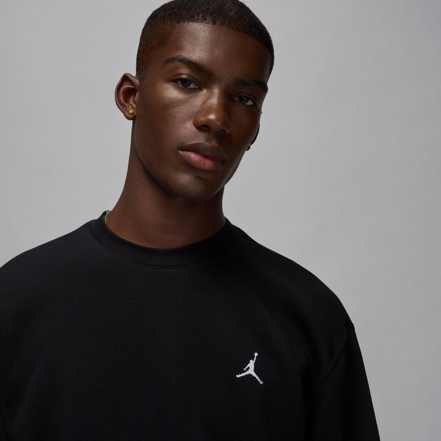 Air Jordan Brooklyn Fleece Crewneck - Black/White by Denim Exchange