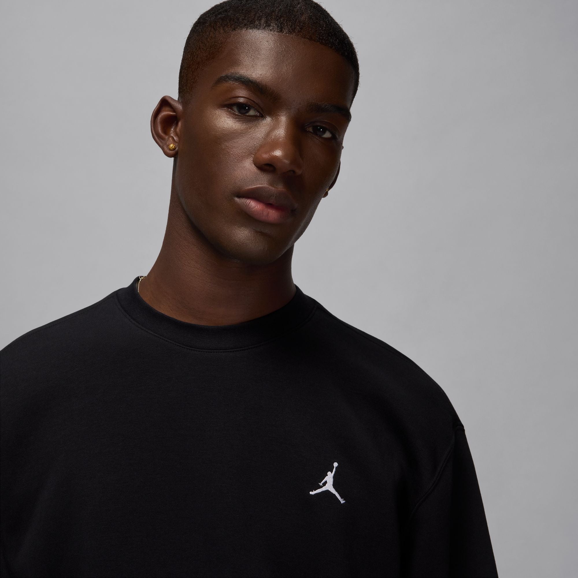 Air Jordan Brooklyn Fleece Crewneck - Black/White by Denim Exchange