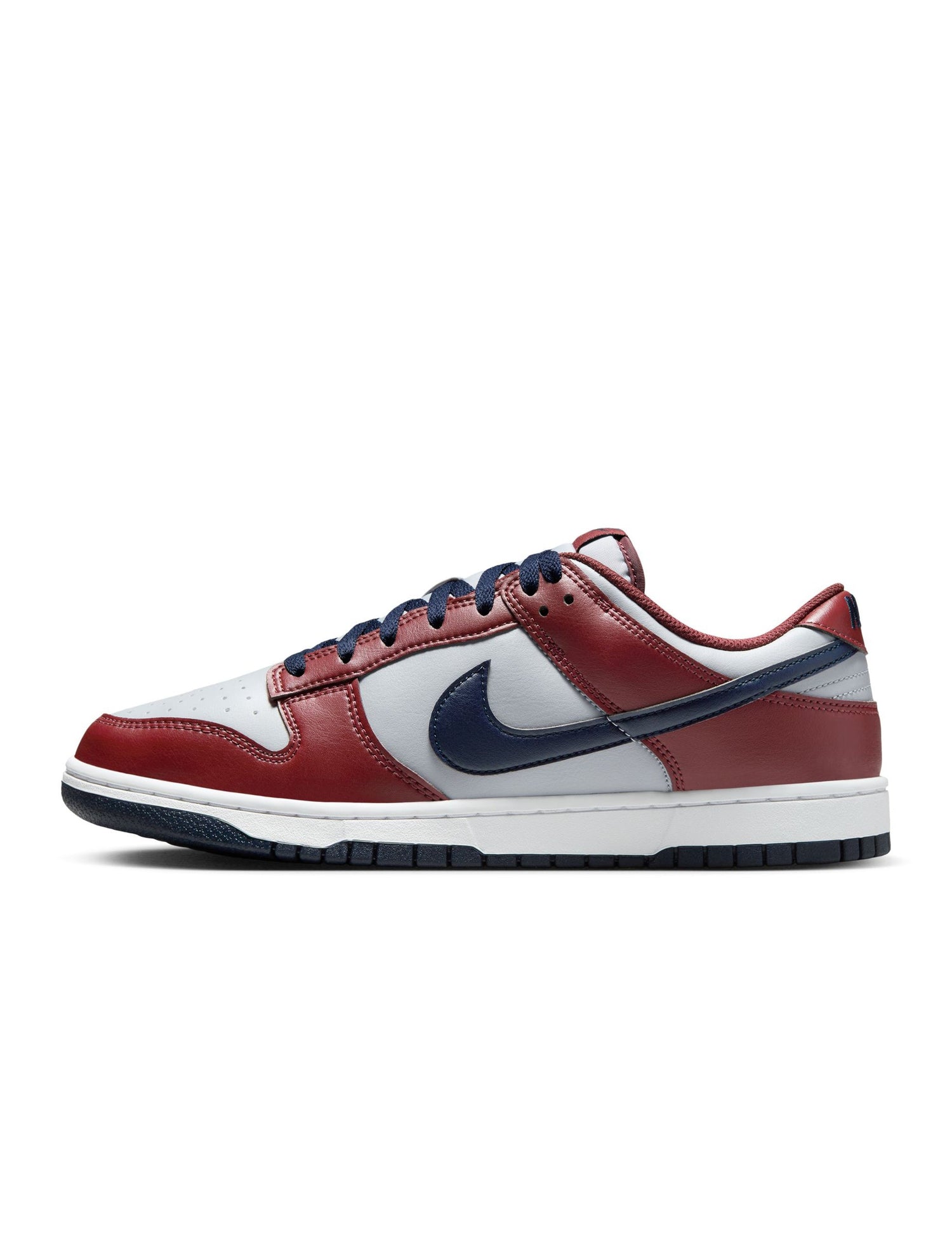 Nike Mens Dunk Low Retro - Wolf Grey/Team Red by Denim Exchange