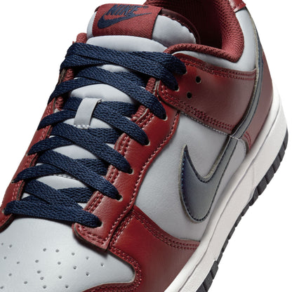 Nike Mens Dunk Low Retro - Wolf Grey/Team Red by Denim Exchange