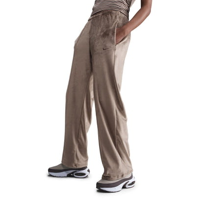 Nike Womens Sportswear Chill Knit Pants - Mink Brown by Denim Exchange