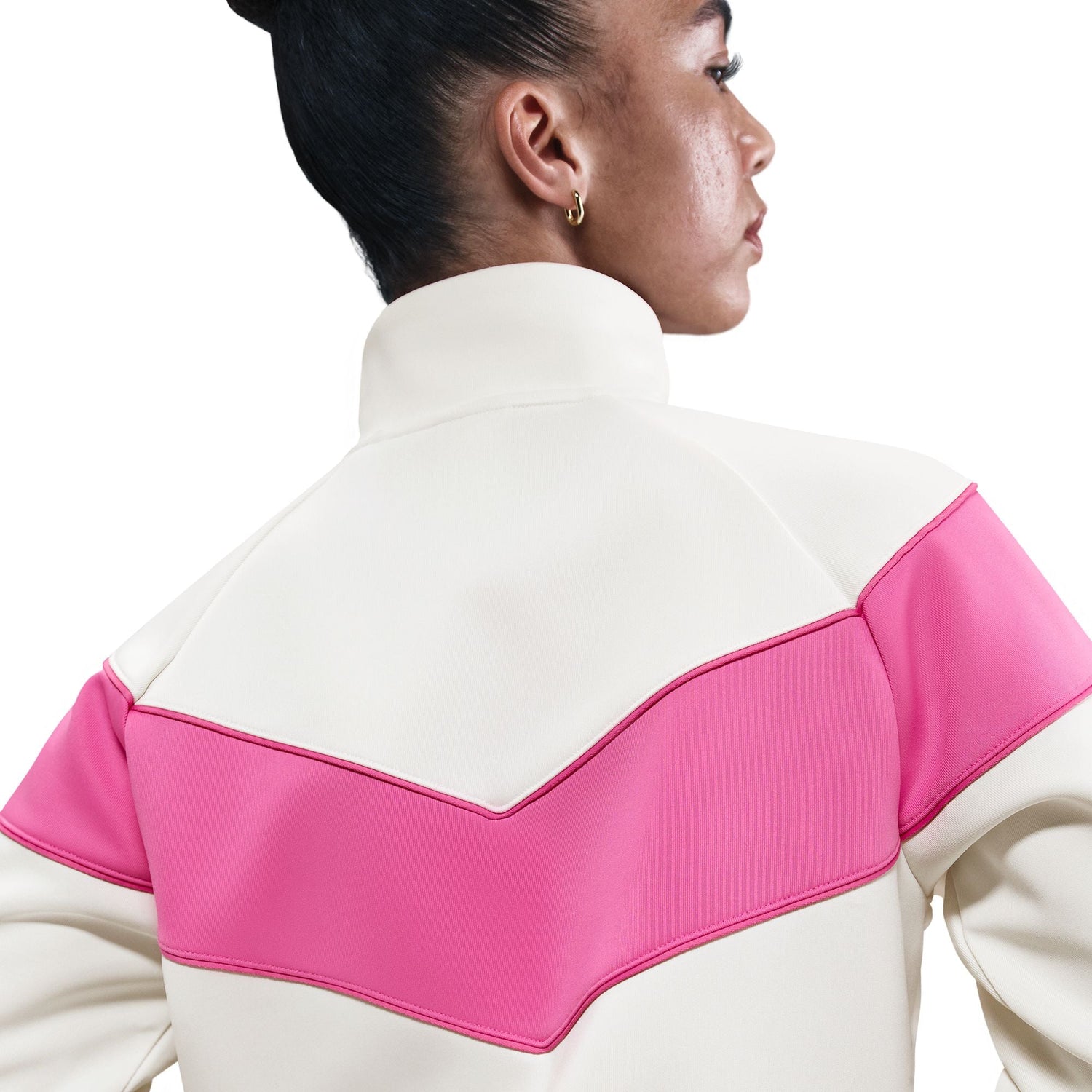 Nike Womens Sportswear Windrunner Knit Jacket - Sail/Playful Pink by Denim Exchange