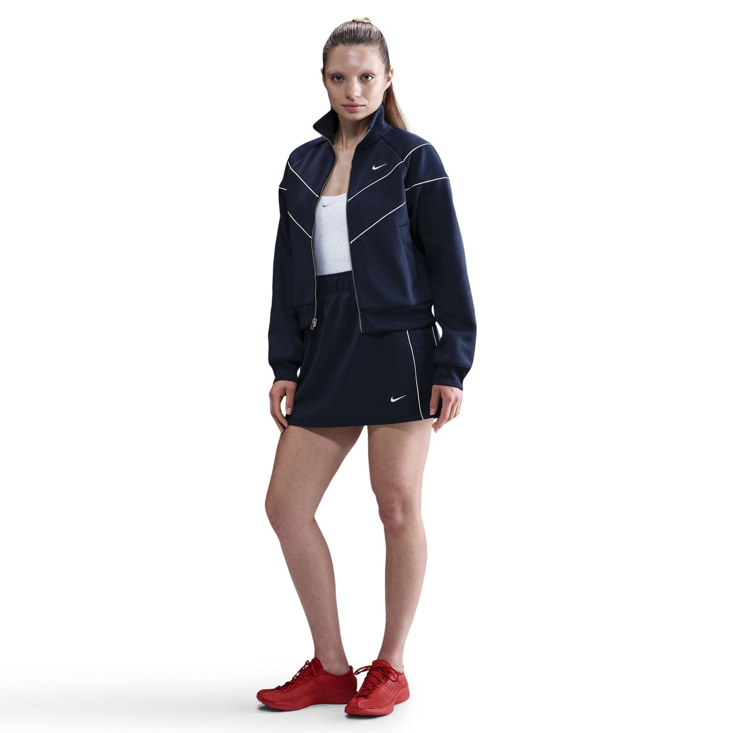 Nike Womens Sportswear Windrunner Knit Jacket - Midnight Navy by Denim Exchange