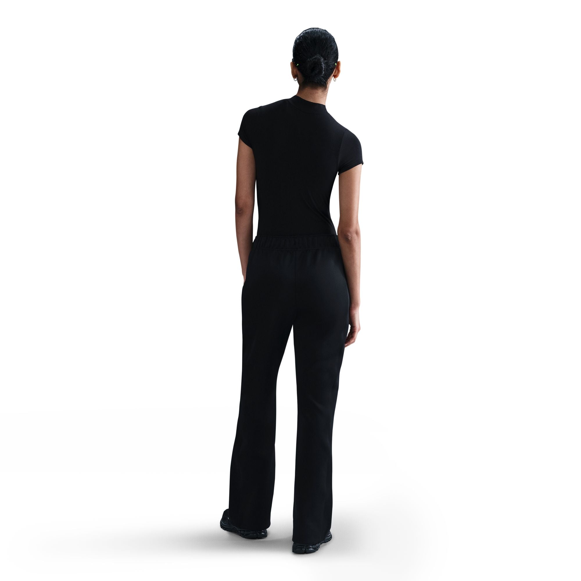 Nike Womens Mid Rise Slim Knit Trousers - Black by Denim Exchange