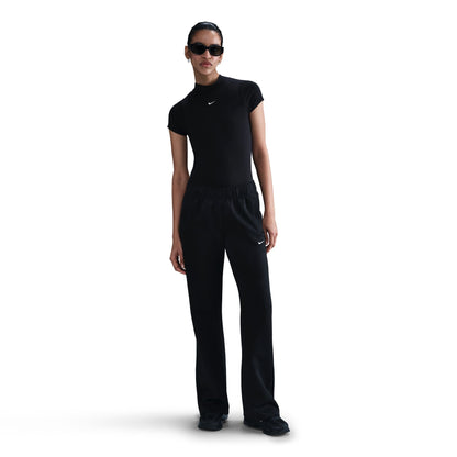 Nike Womens Mid Rise Slim Knit Trousers - Black by Denim Exchange