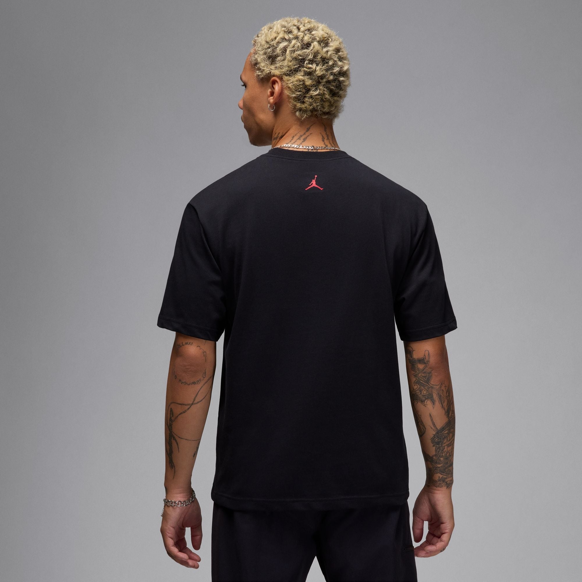 Air Jordan Mens Sneaker Patch Tee - Black by Denim Exchange