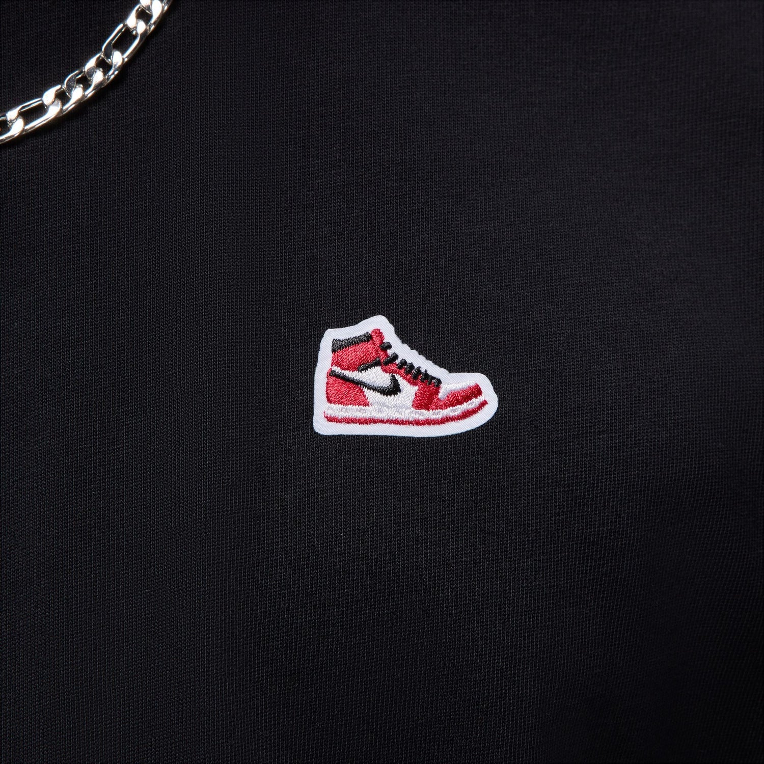 Air Jordan Mens Sneaker Patch Tee - Black by Denim Exchange