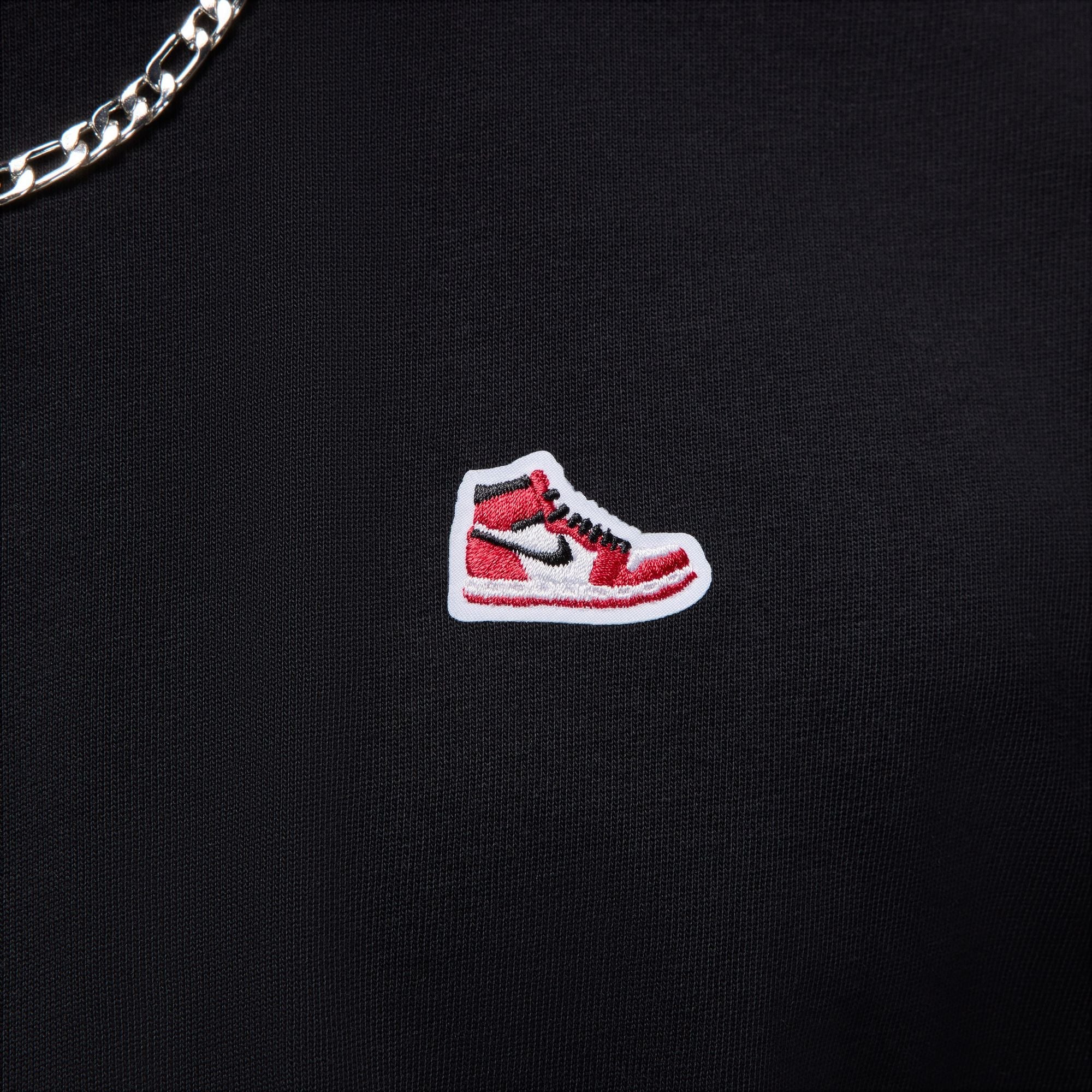 Air Jordan Mens Sneaker Patch Tee - Black by Denim Exchange