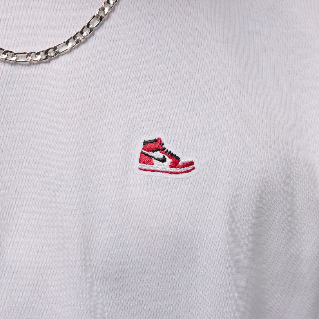 Air Jordan Mens Sneaker Patch Tee - White by Denim Exchange