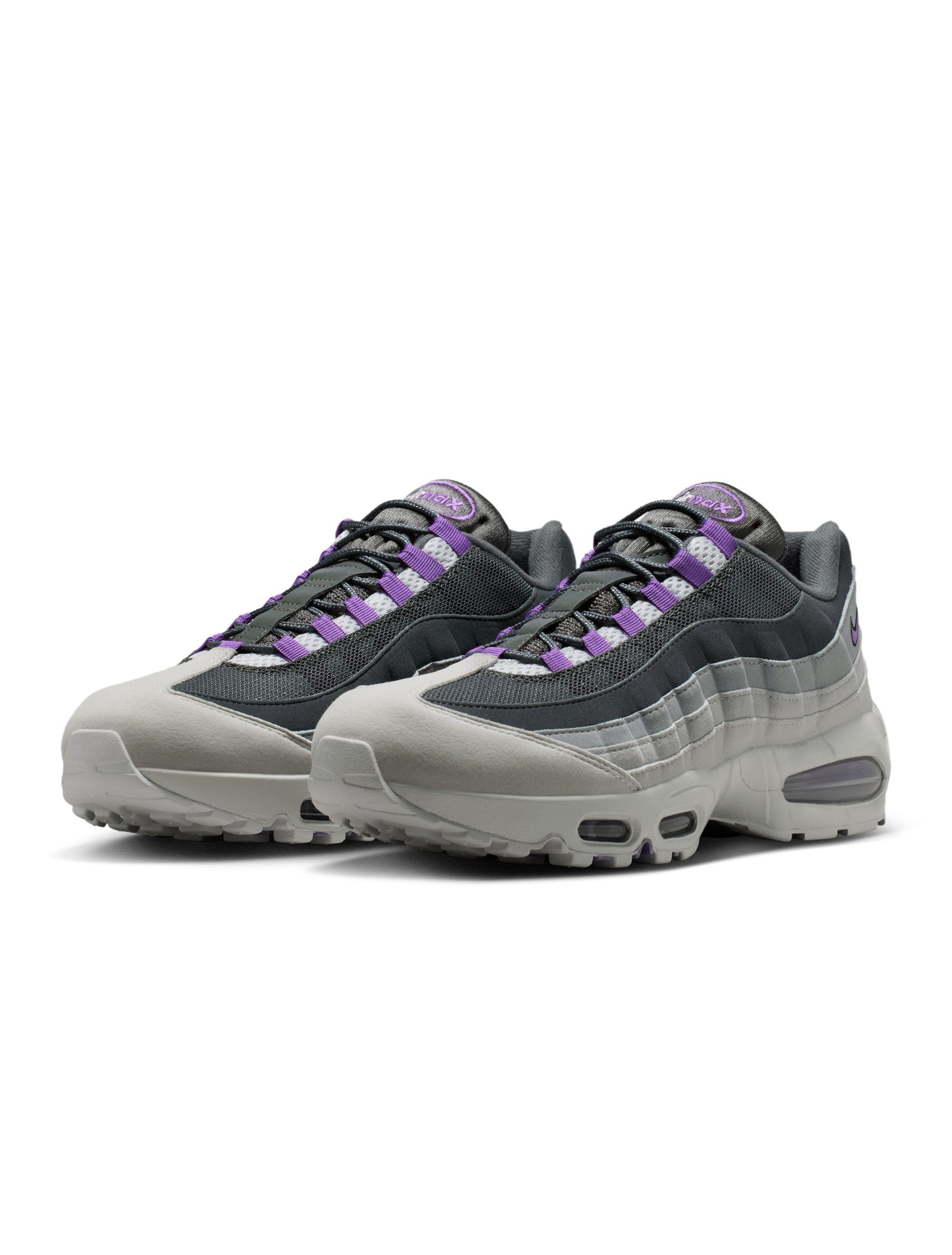 Nike Mens Air Max 95 Big Bubble OG - Photon Dust/Bright Violet by Denim Exchange