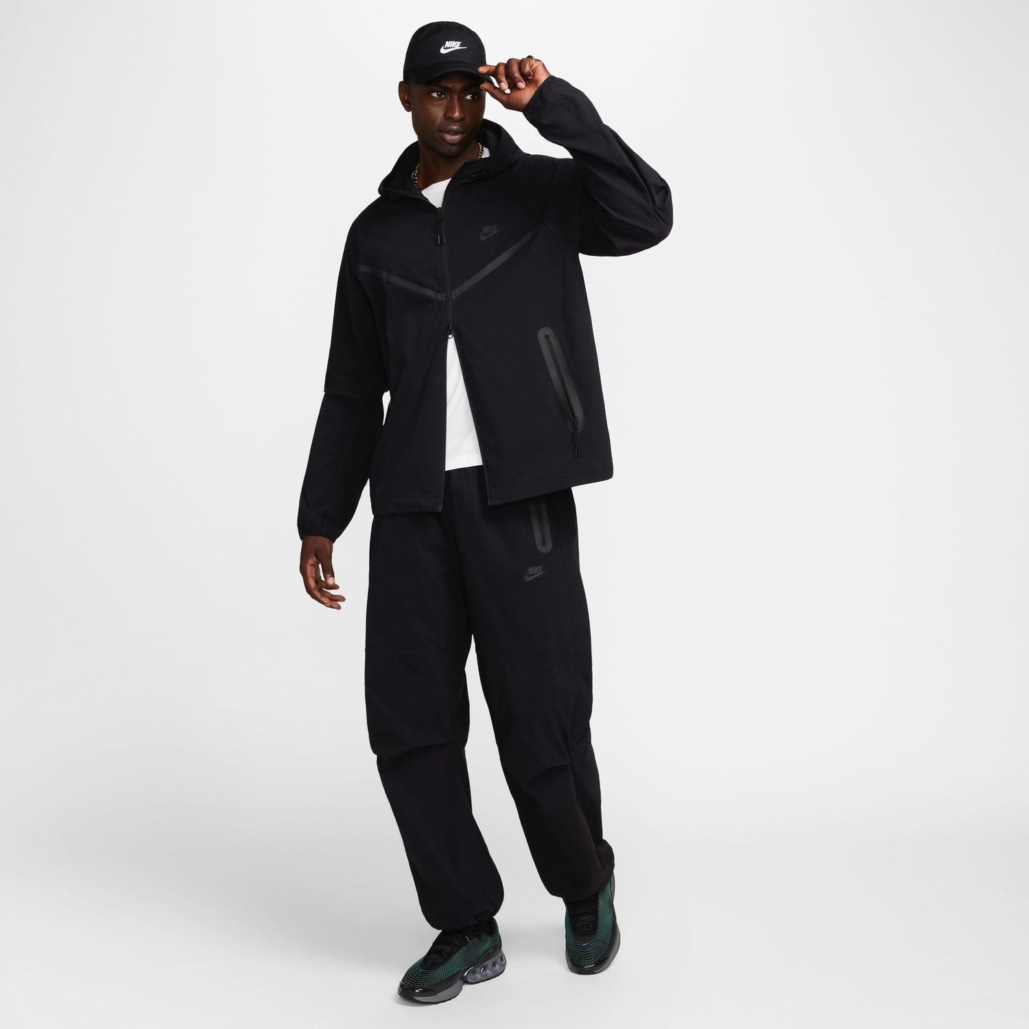 Nike Mens Tech Woven Jacket - Black by Denim Exchange