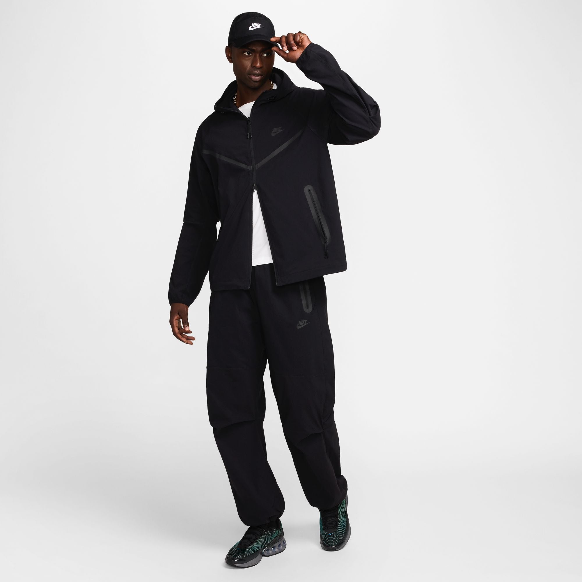 Nike Mens Tech Woven Jacket - Black by Denim Exchange