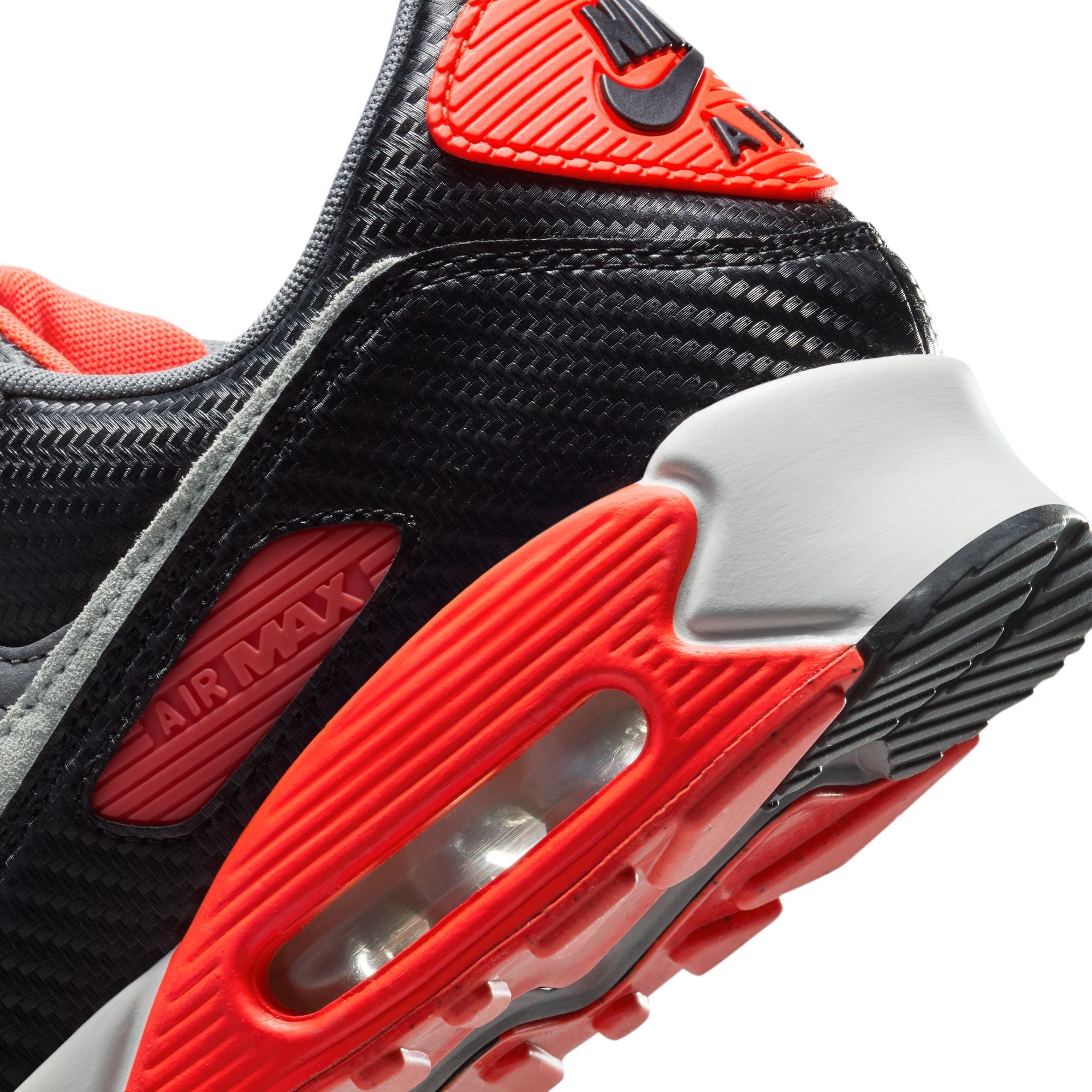 Nike Mens Air Max 90 Premium - Carboned Fiber Infrared by Denim Exchange