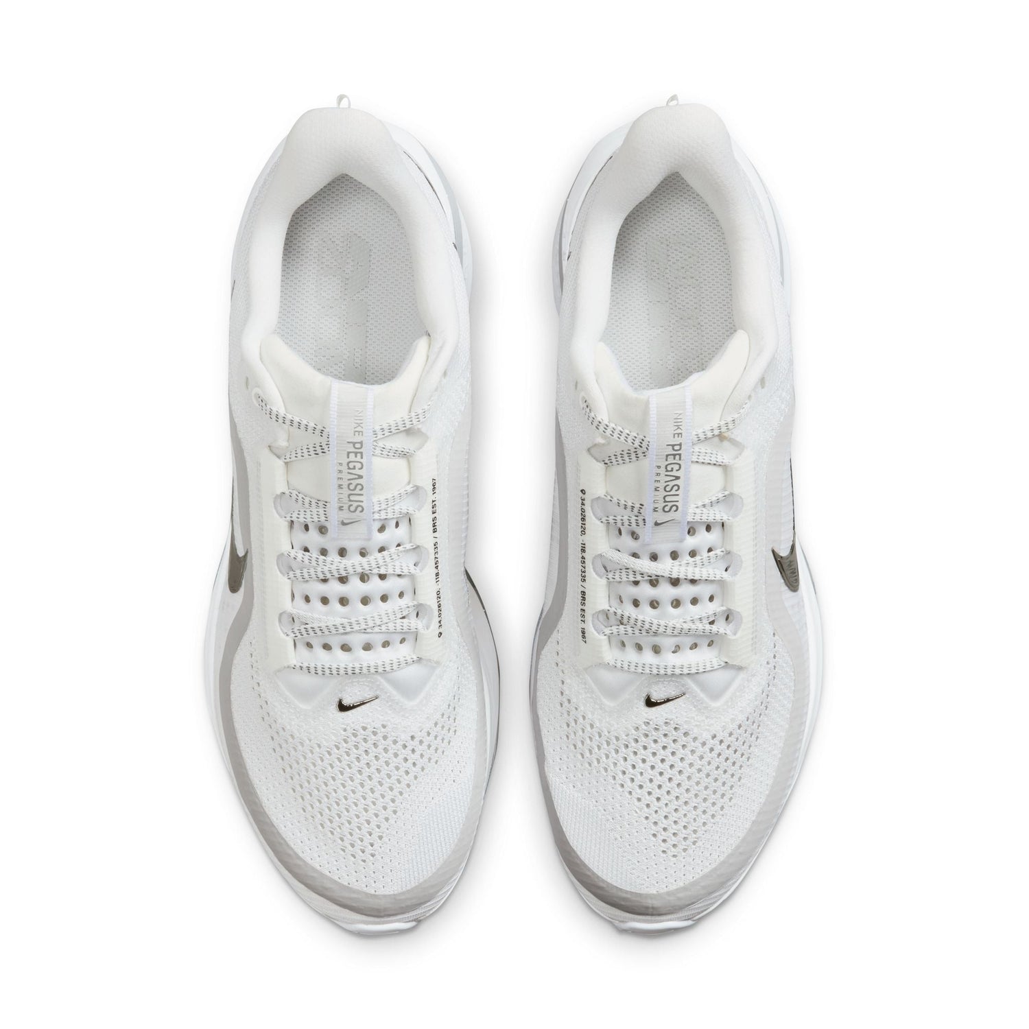 Nike Mens Pegasus Premium - White/Metallic Silver by Denim Exchange