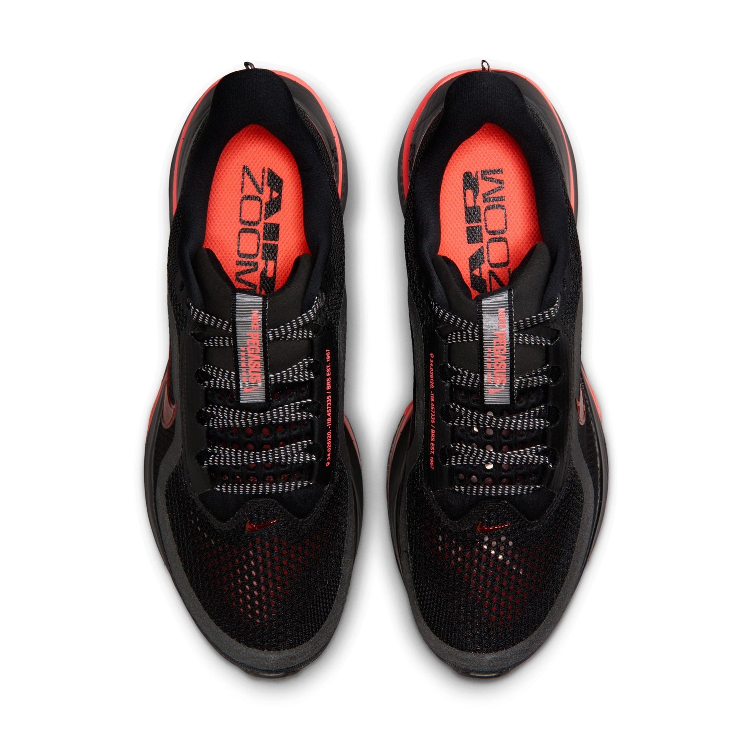 Nike Womens Pegasus Premium - Black/Hot Lava by Denim Exchange
