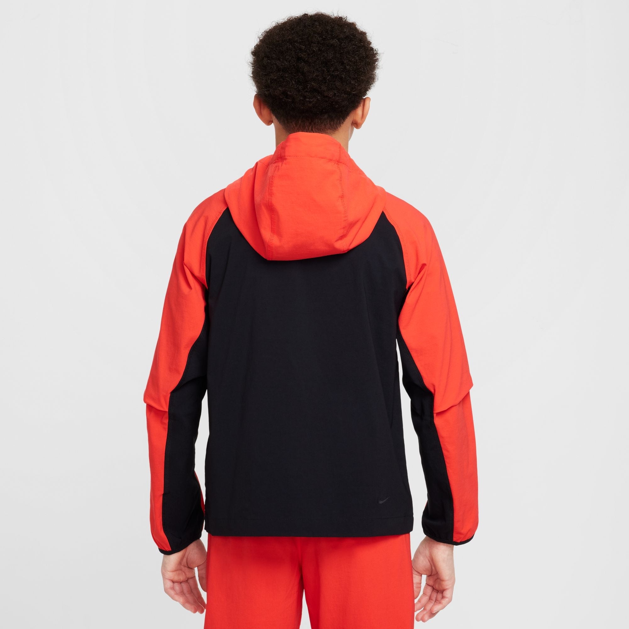Nike Boys Tech Fleece Hoodie - Black/Light Crimson by Denim Exchange