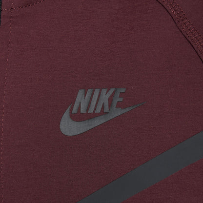 Nike Boys Tech Fleece Hoodie - Burgundy Crush/Black by Denim Exchange