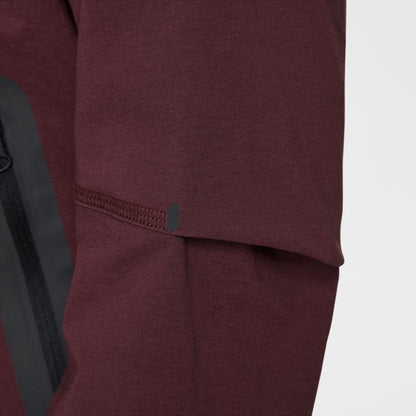 Nike Boys Tech Fleece Hoodie - Burgundy Crush/Black by Denim Exchange